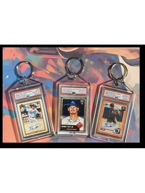 3130 Bobby Witt Jr 3 Pack Bundle 3 Different Custom Novelty Keychains-Great Gift